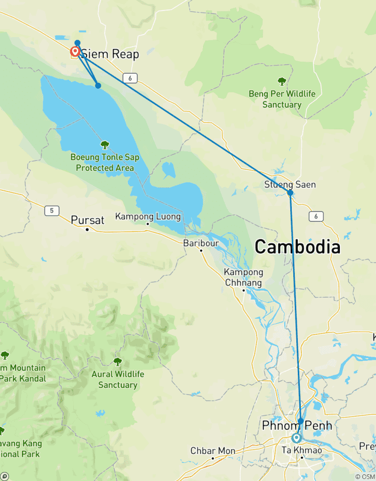 Circuito Excursión en bicicleta por Camboya: De Phnom Penh a Angkor Wat