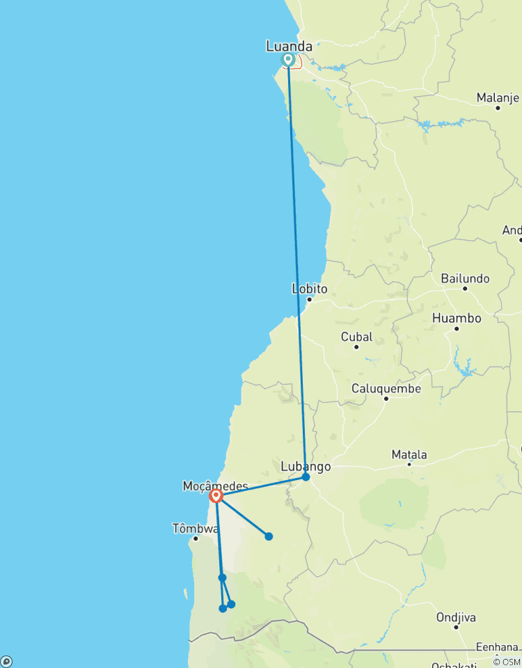 Südliches Angola Safari 8Tage Rundreise
