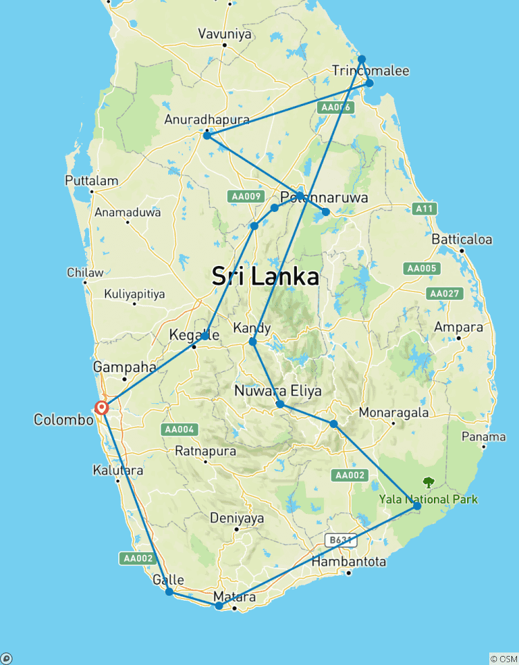 12 Days In Sri Lanka Tour