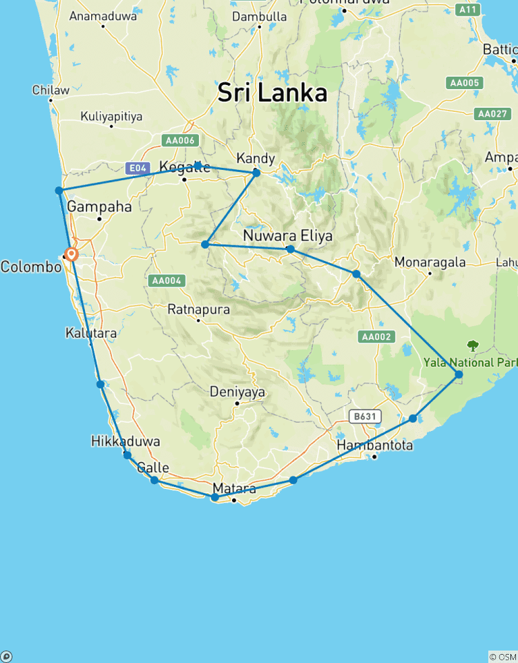 Sri Lanka Itinerary 14 Days Tour