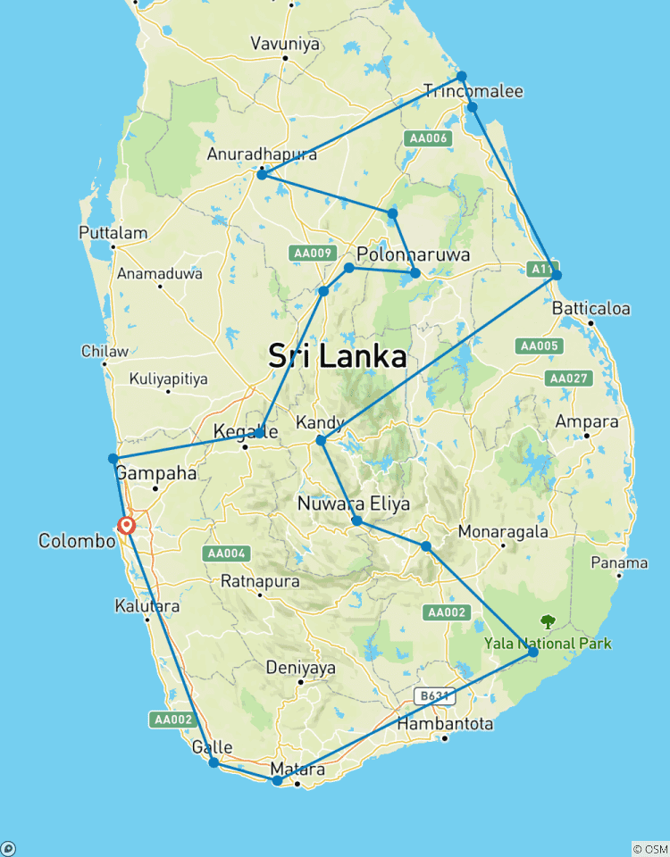 15 Days In Sri Lanka Tour
