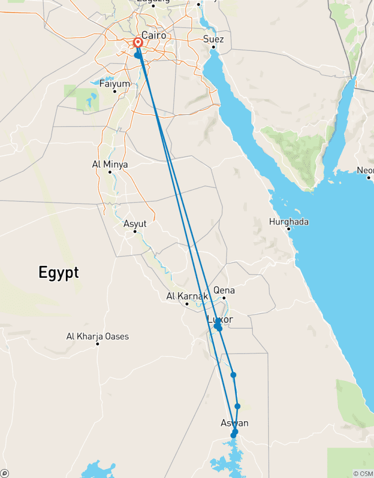 9 Days Cairo & Nile Cruise by Sleeper Train Tour
