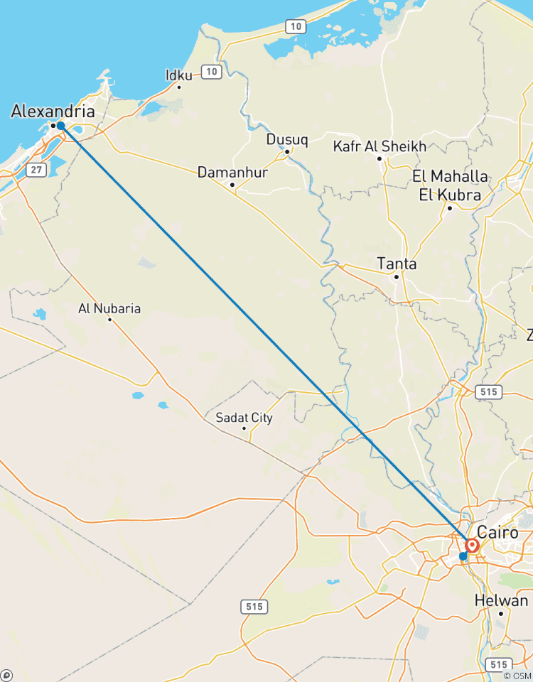 Forfait 5 jours Découverte des Pyramides de Gizeh, Visite du Caire et Visite d\'Alexandrie (Visite du Musée GEM) circuit