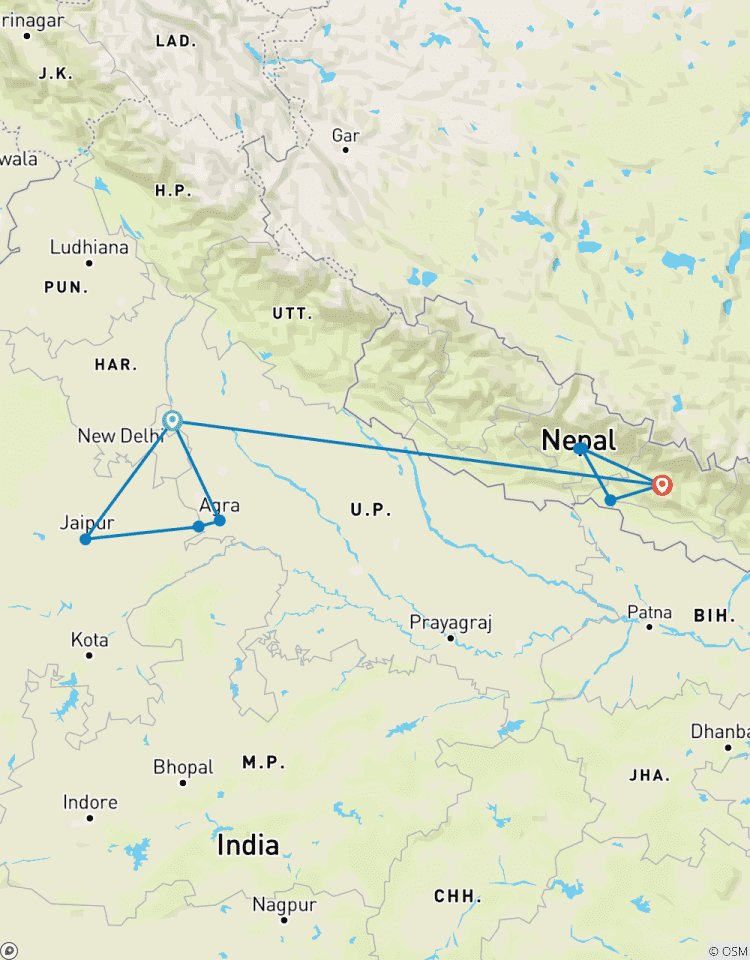 Unglaubliche Indien Rundreise mit magischem Nepal - 14 Tage Rundreise