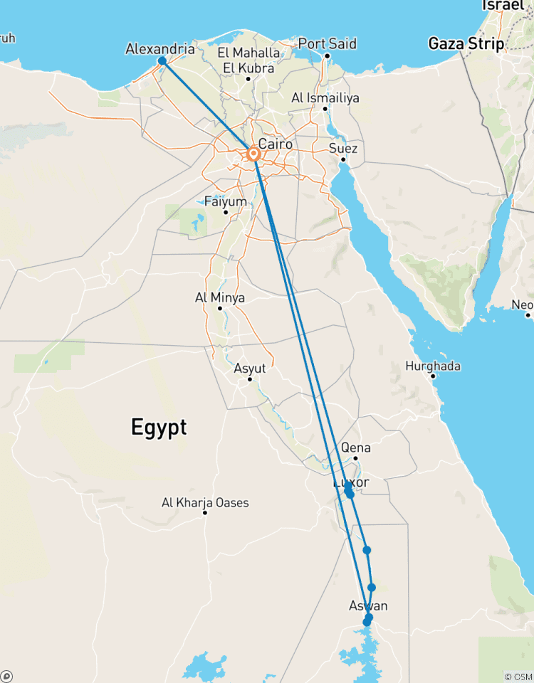 Égypte et le Nil - 10 jours Le Caire, croisière sur le Nil et Alexandrie (vol intérieur) (visite du musée GEM) circuit