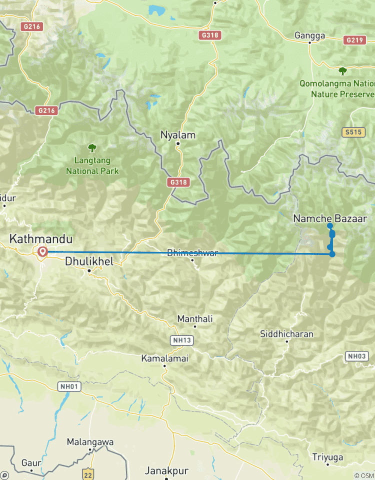 Mini Everest Trekking Tour Rundreise