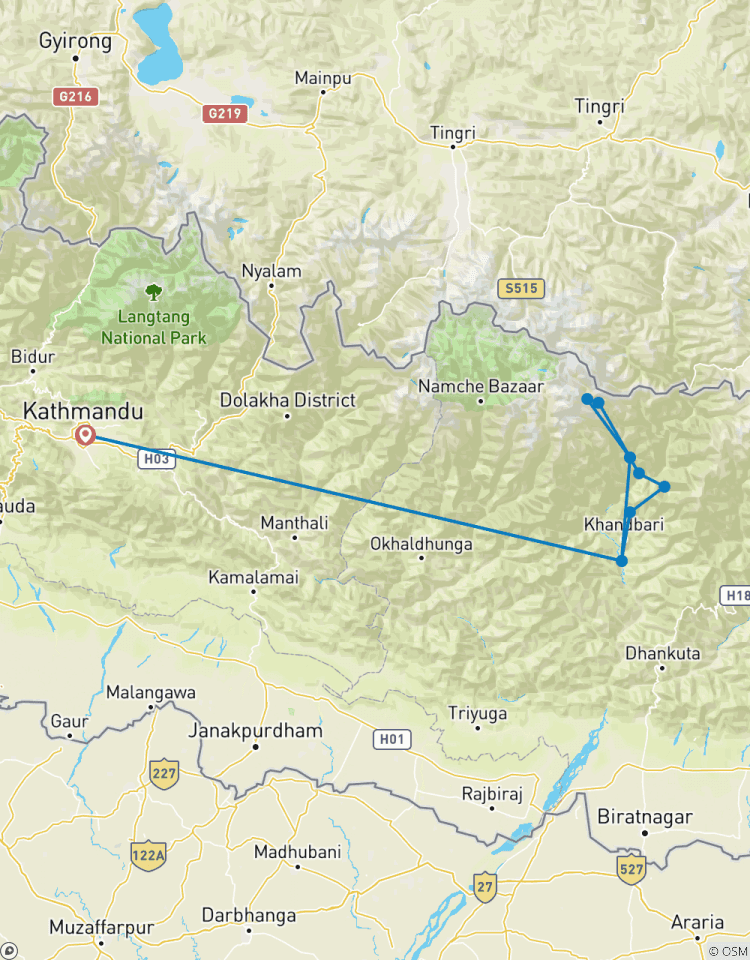 Makalu Base Camp Trekking Tour Rundreise