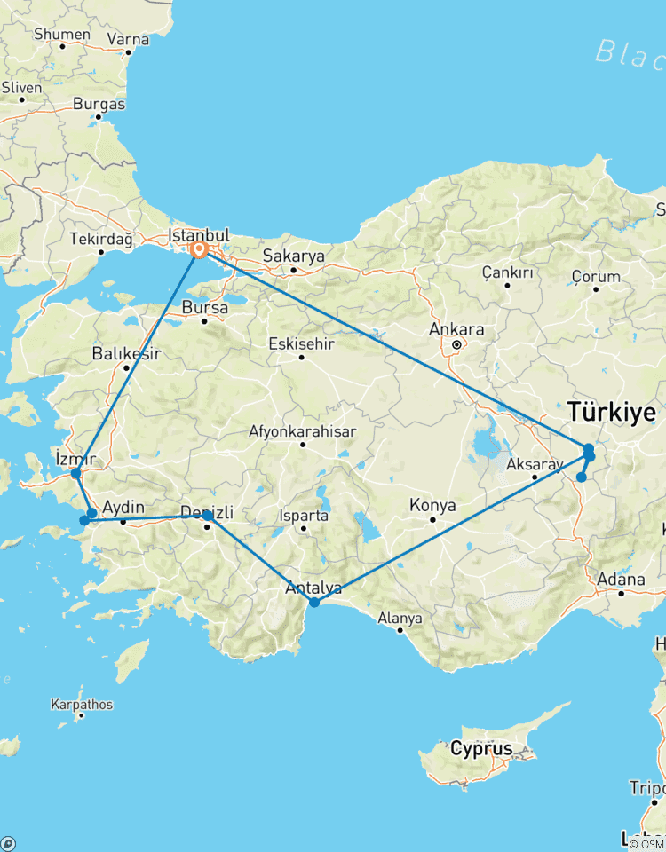 10 Days Treasures of Turkey Tour Tour