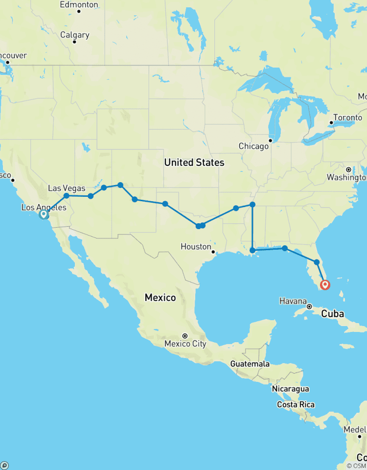 USA: von LA nach Miami Rundreise