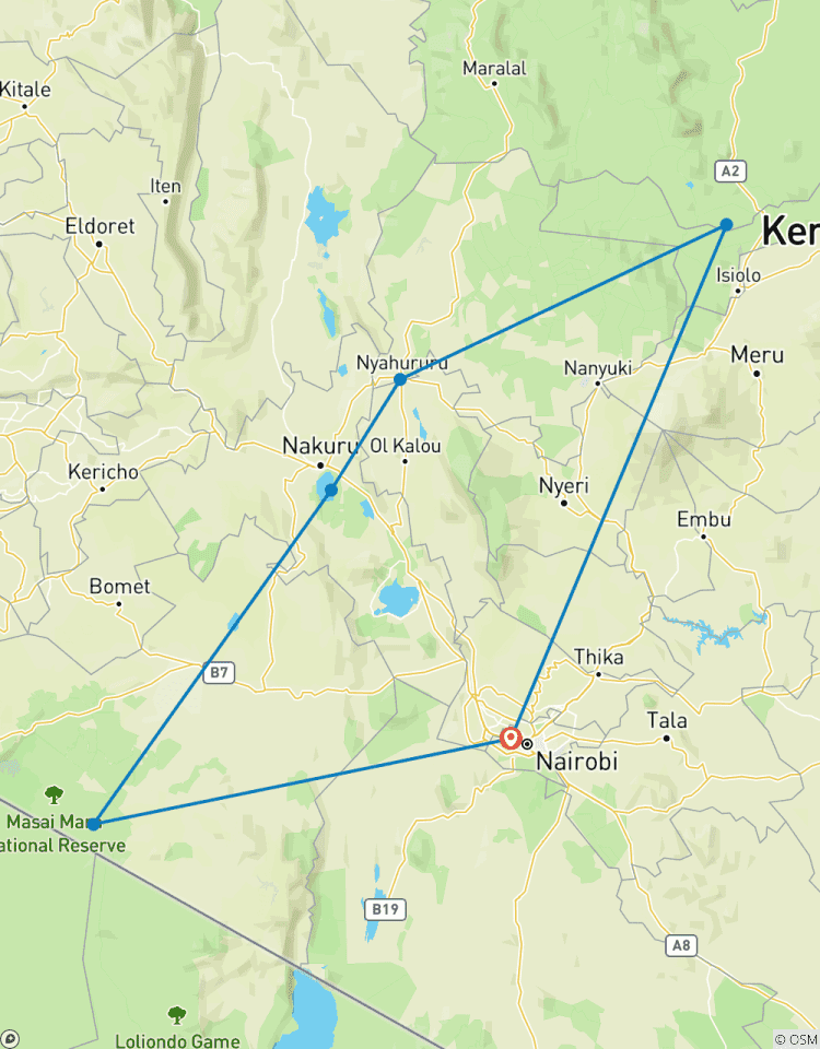 Circuito Safari de lujo de 7 días por Kenia a medida