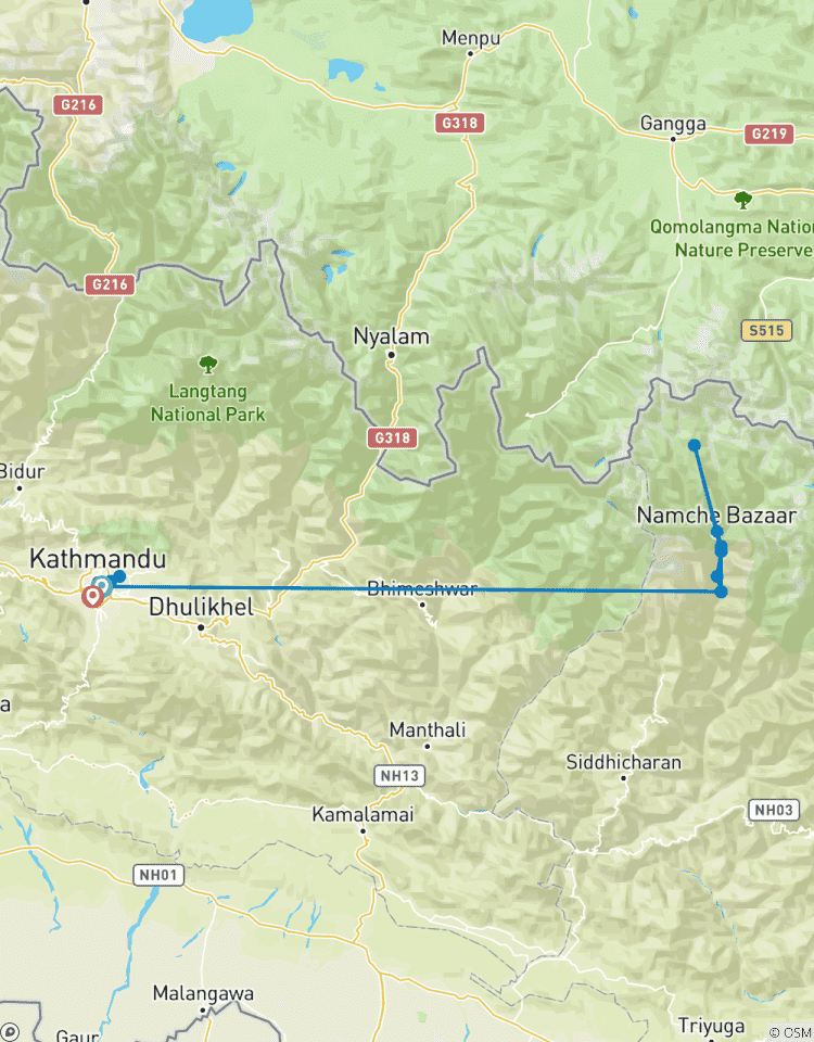 Circuito Excursionismo en corto Vista al Everest - 8 días en Nepal