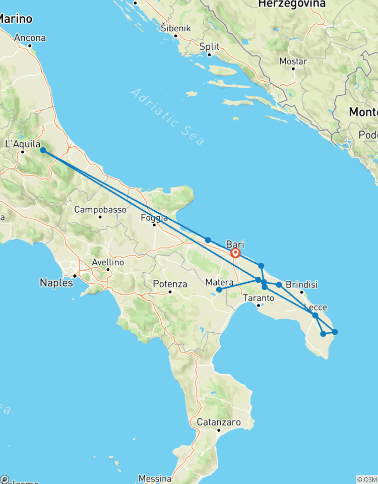Circuito El Tour Esencial de Apulia