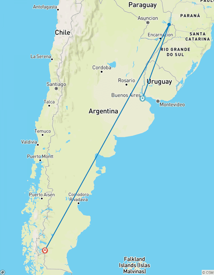 Circuito Buenos Aires, cataratas del Iguazú y el Calafate