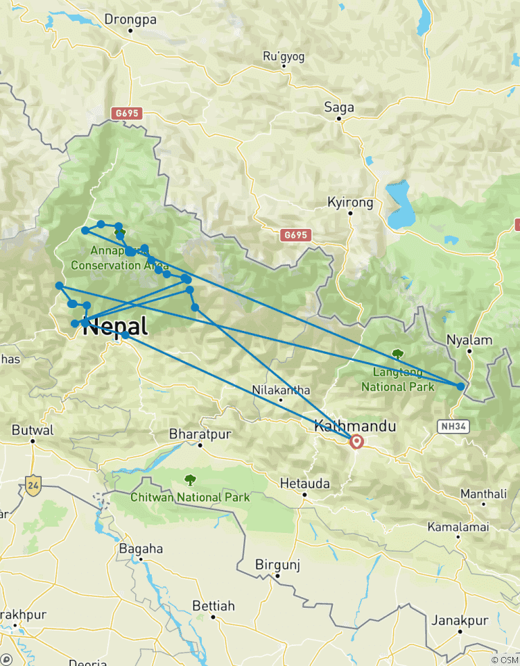 Circuito Circuito de los Annapurnas con Travesía por el paso de Thorong La