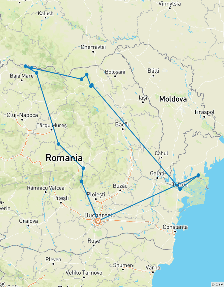 Maramures, Bucovina & Danube Delta Tour – 5 days Tour