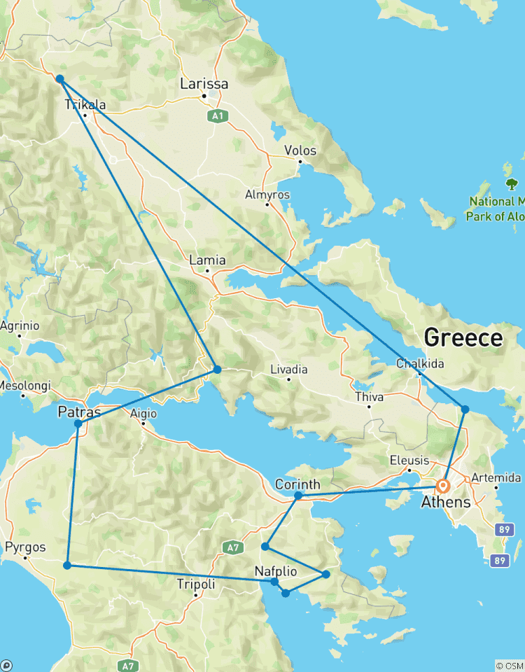 Grèce classique, autotour circuit