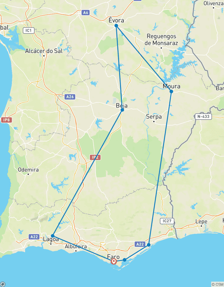 Discovering Algarve and Alentejo, Self-drive Tour