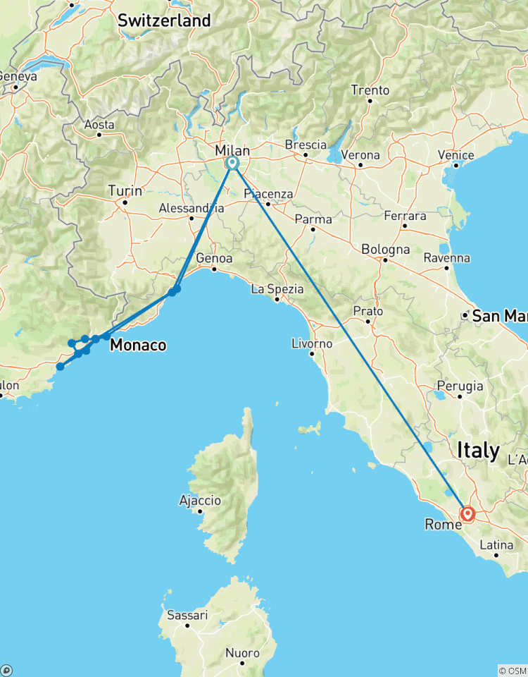 4 Days French Coast Tour – from Milan Tour