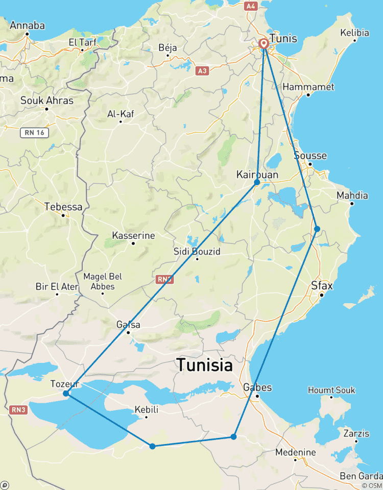 Wüsten -Tour von Kairouan nach El Jem 3D/ 2N Rundreise