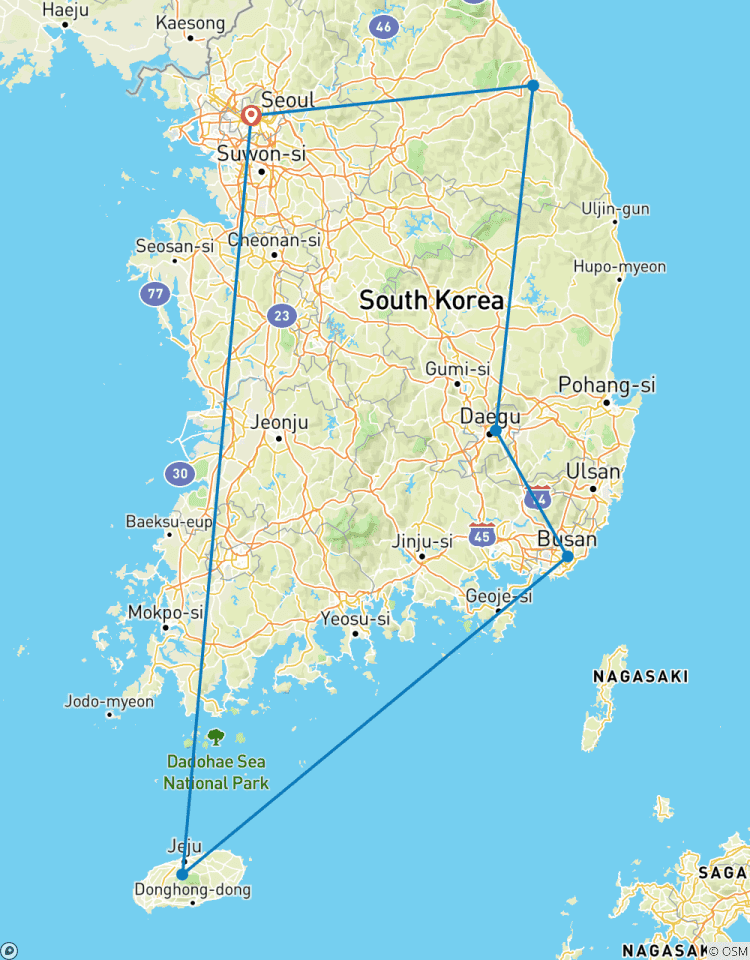 Circuito Aventura por el Patrimonio Mundial de Corea 11D/10N
