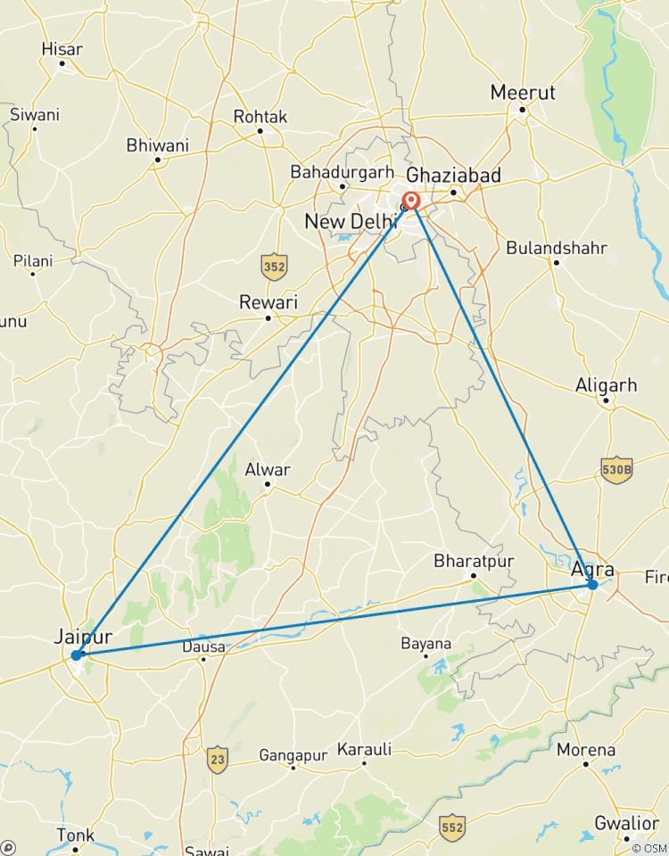 Circuito Desde Delhi: Excursión Triángulo de Oro 3 Días