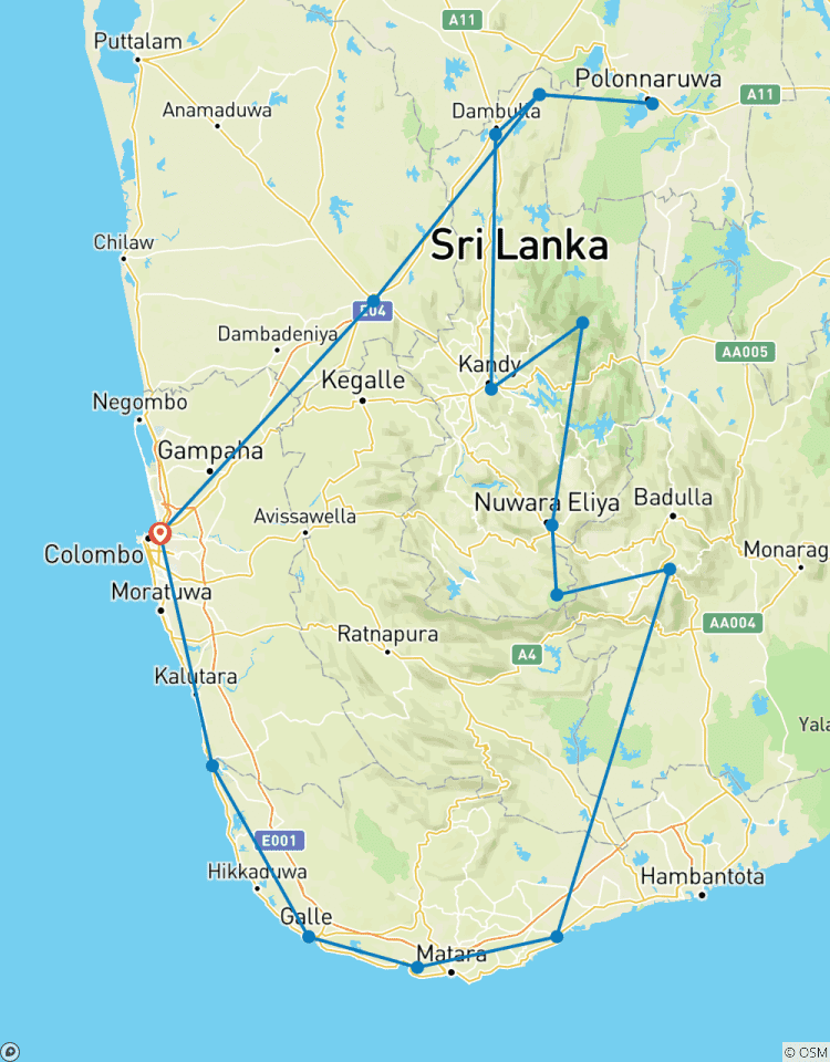 Circuito Senderismo, glamping salvaje y safari en Sri Lanka