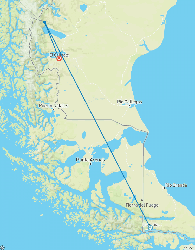Ushuaia, El Calafate and El Chaltén - 9 nights Tour