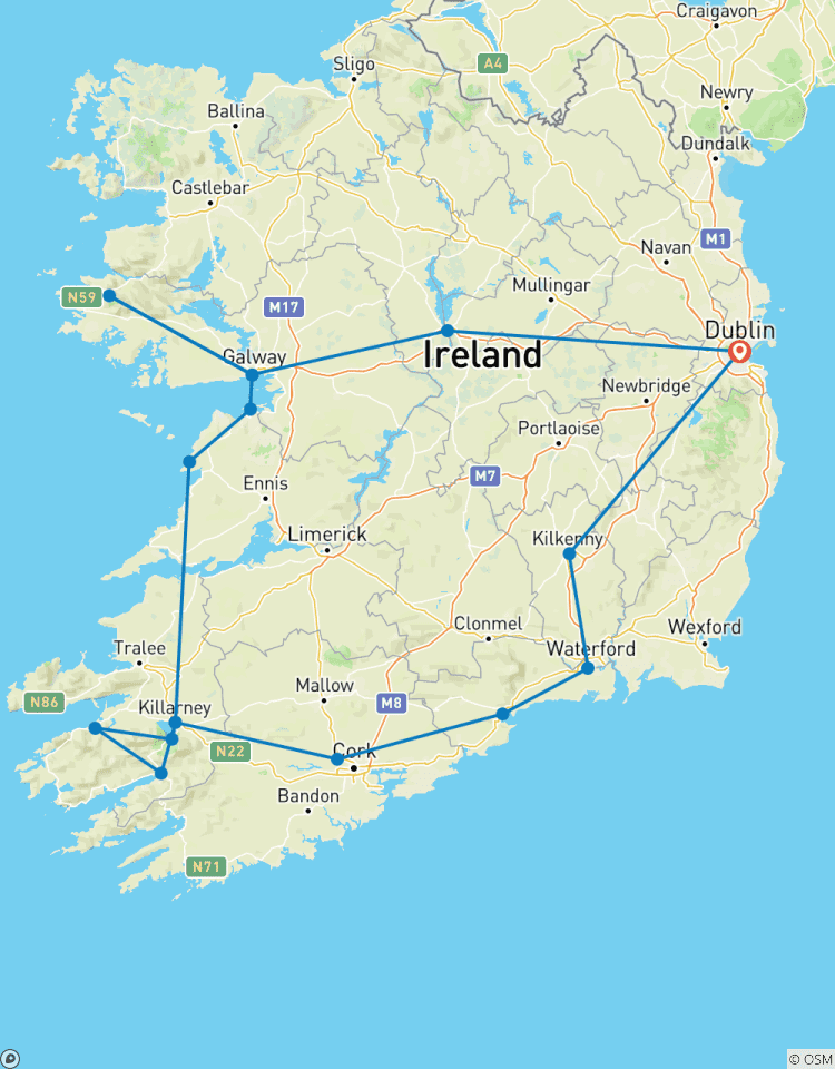 L\'Irlande en or - 8 jours/7 nuits (17 destinations) (17 destinations) circuit