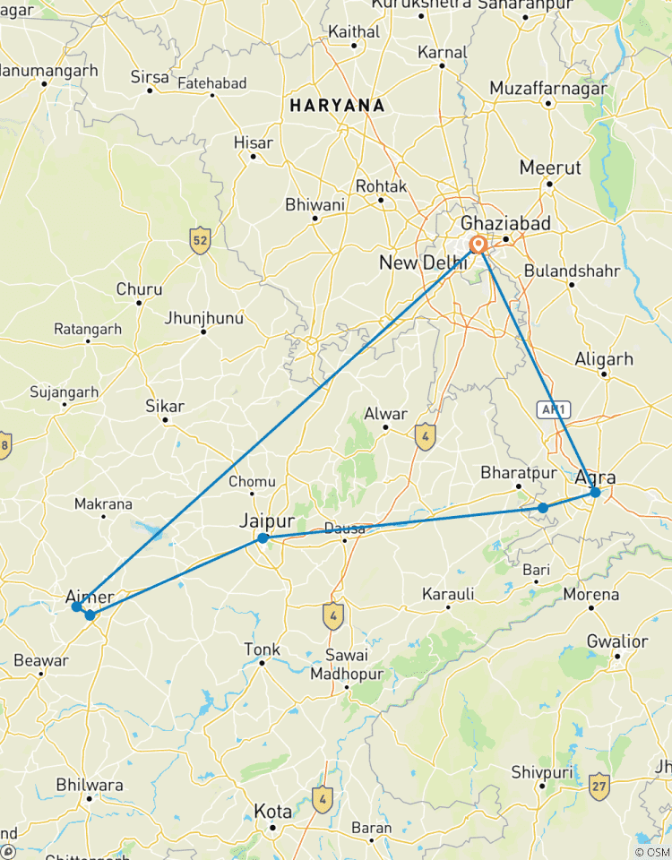 Ab Delhi: Private Luxus- durch das Goldene Dreieck mit Pushkar Rundreise