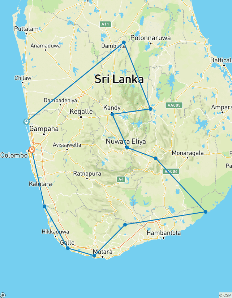 Quick Trip Across Sri Lanka Tour