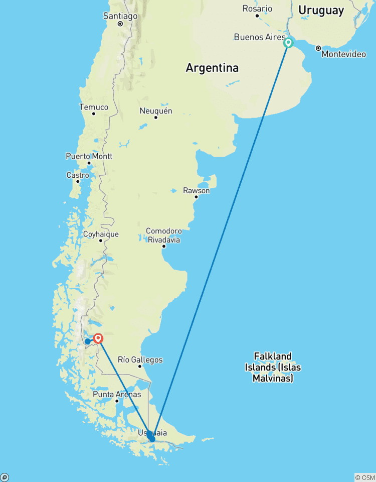 Buenos Aires, Glaciers And The End Of The World - 9 Night Tour Tour