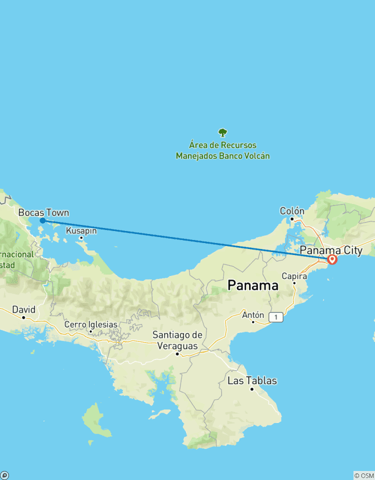 Panama et Bocas del Toro : du canal aux îles des Caraïbes circuit