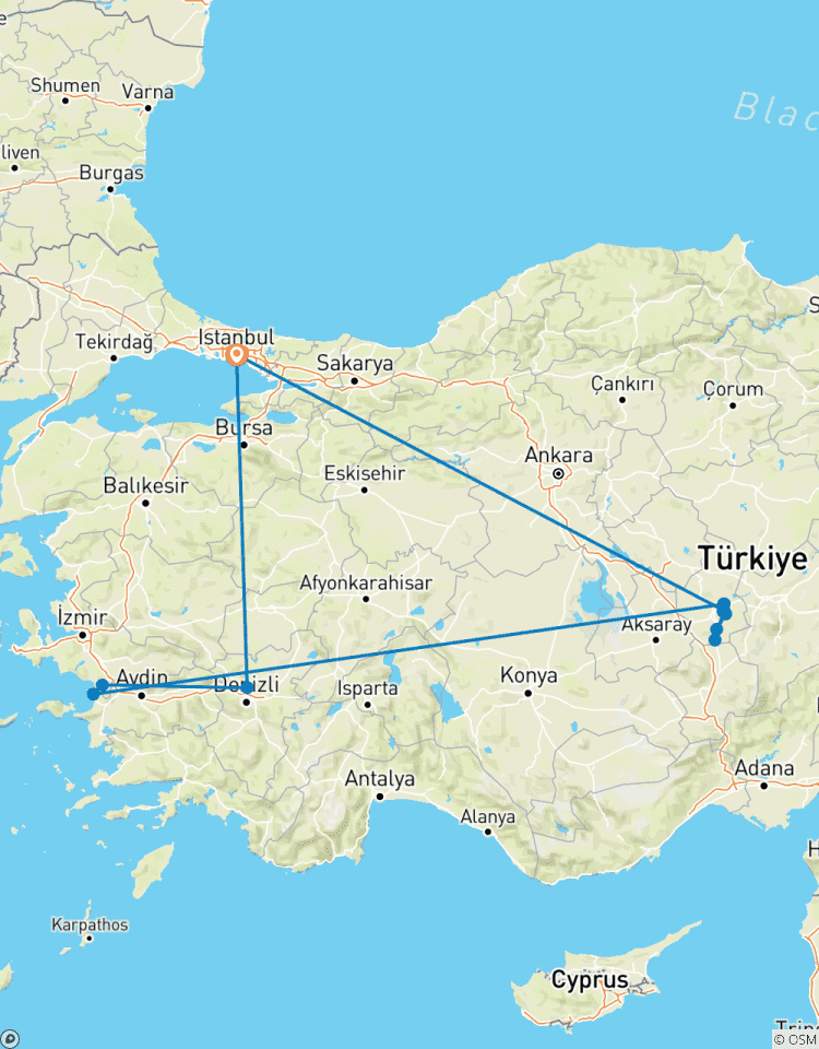 4 Days - Cappadocia, Ephesus and Pamukkale Tour from/to Istanbul Tour