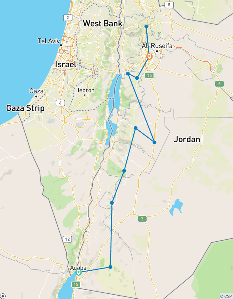Circuito Lo mejor de Jordania 4 días 3 noches de Aqaba a Ammán - AQ - JHT - 010