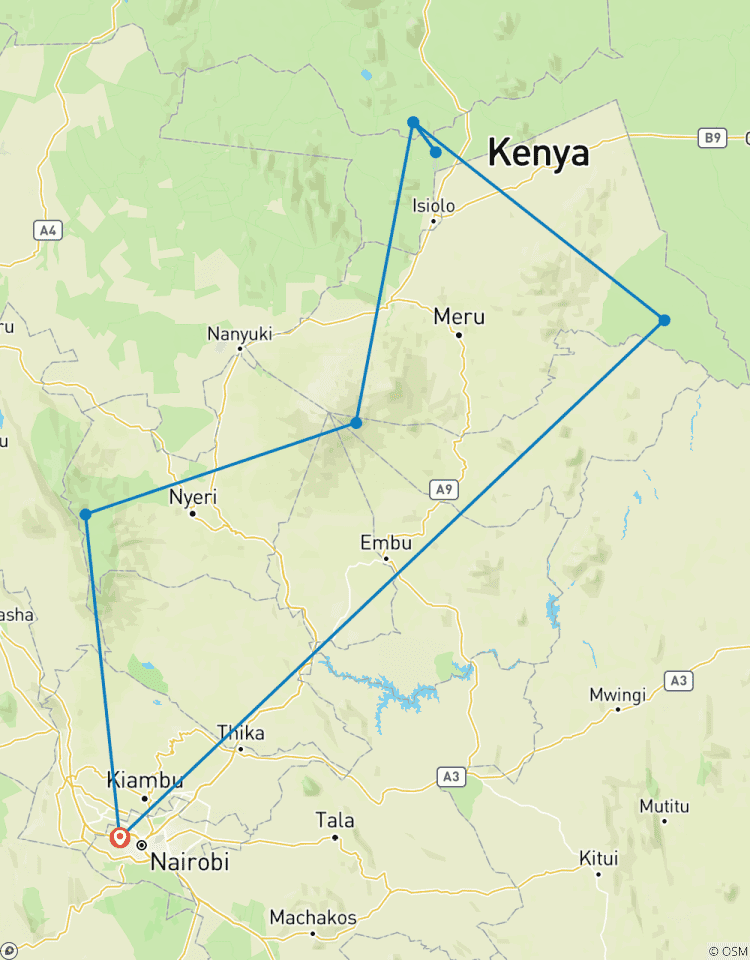 Circuito 07 Días de Safari de Aventura en Kenia