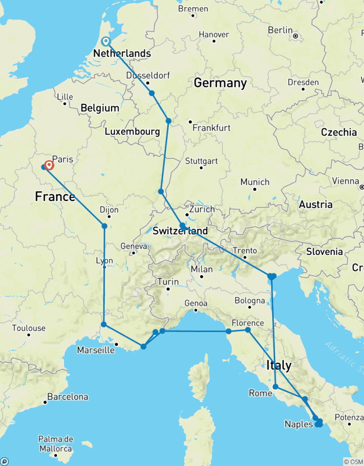 European Cavalcade (End Paris) Tour