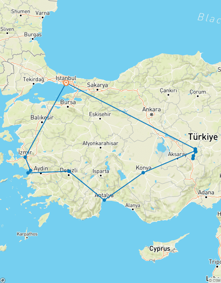 Circuito Circuito de 9 días por Lo más destacado de Turquía