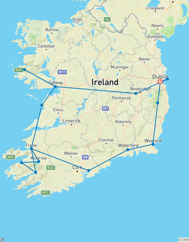 Irish Spirit - 8 jours/7 nuits (17 destinations) circuit