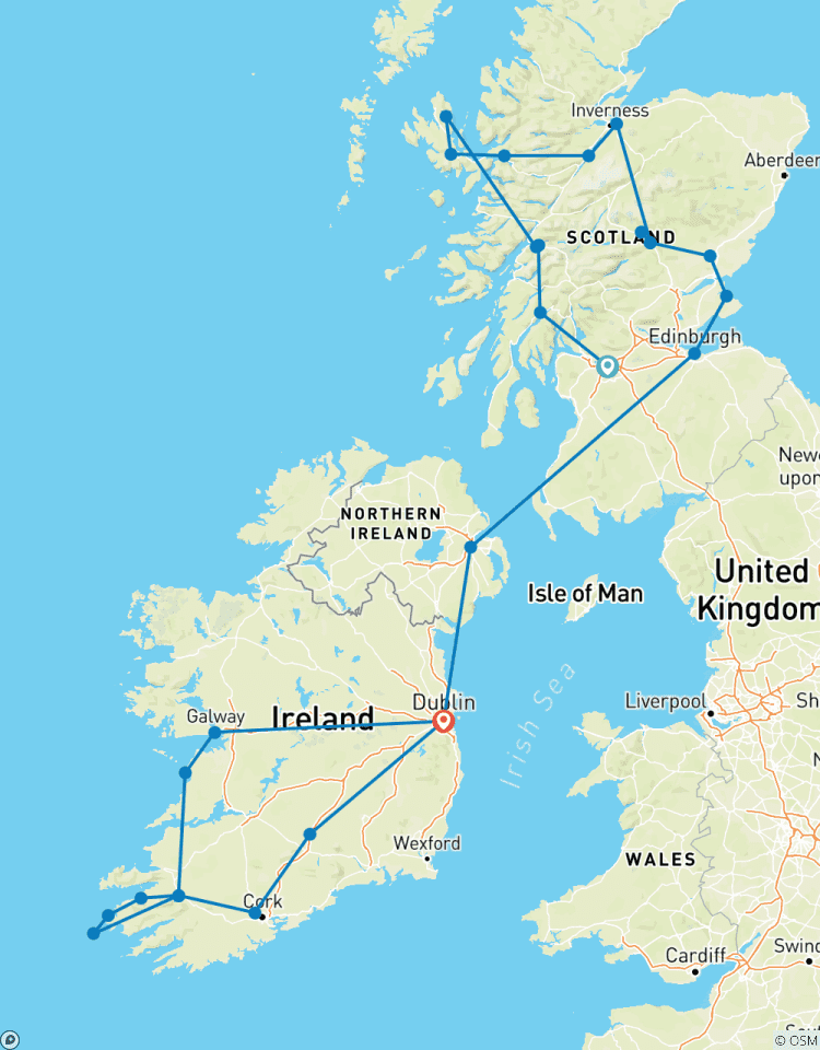 Rêve écossais et irlandais - 14 jours/13 nuits (including Skellig Michael) circuit