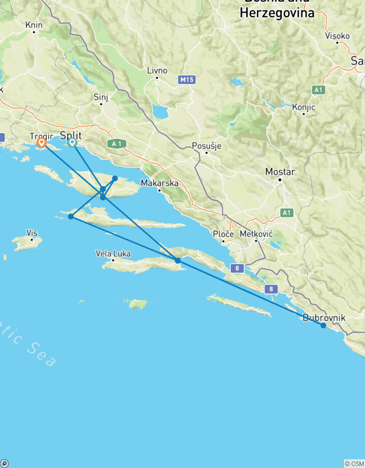 Shopping sur les îles en Croatie, 11 jours circuit