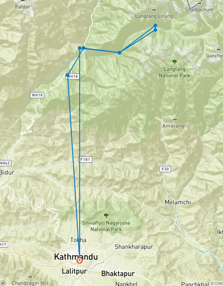 Langtang Yoga Trek 11 dagen 10 nachten-rondreis