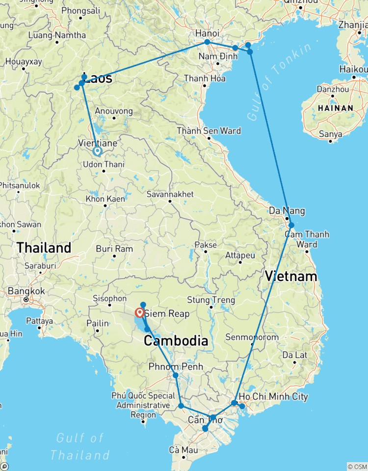 LE MEILLEUR DU VIETNAM, DU LAOS ET DU CAMBODGE circuit