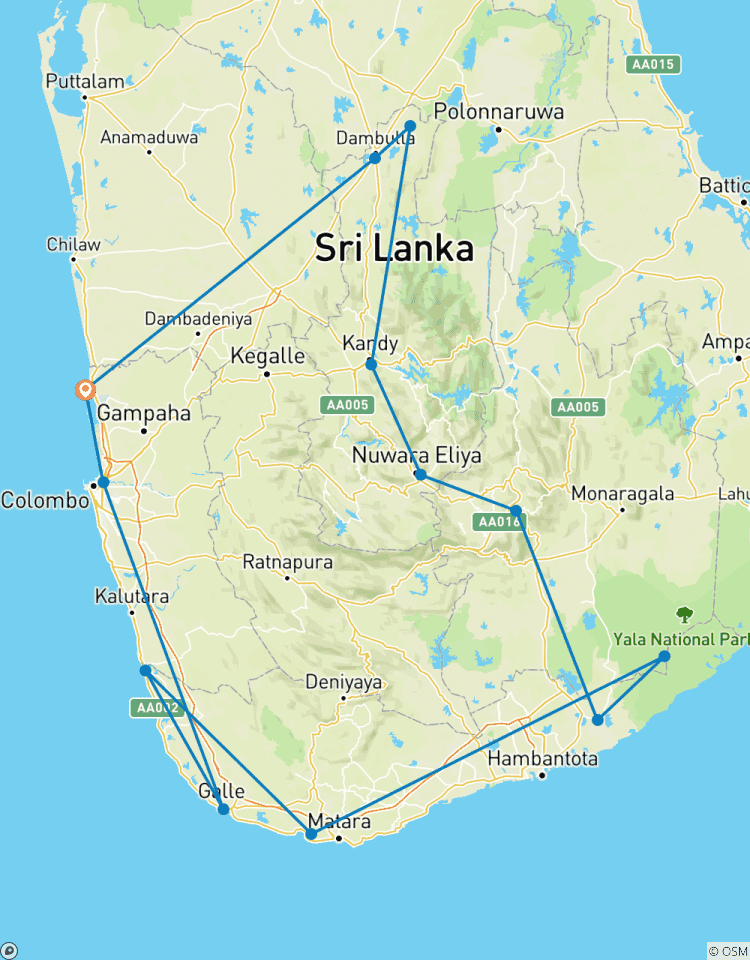 Voyage de rêve au Sri Lanka - 12 jours au Sri Lanka circuit