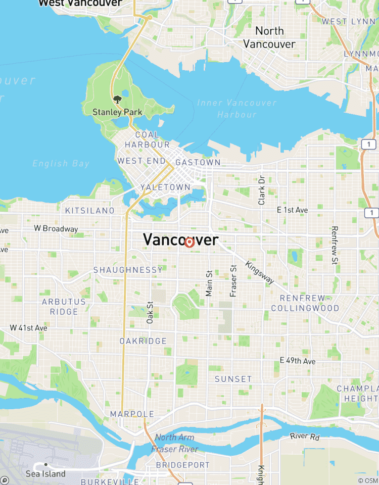 Circuito Circuito guiado privado de medio día por la ciudad de Vancouver para parejas