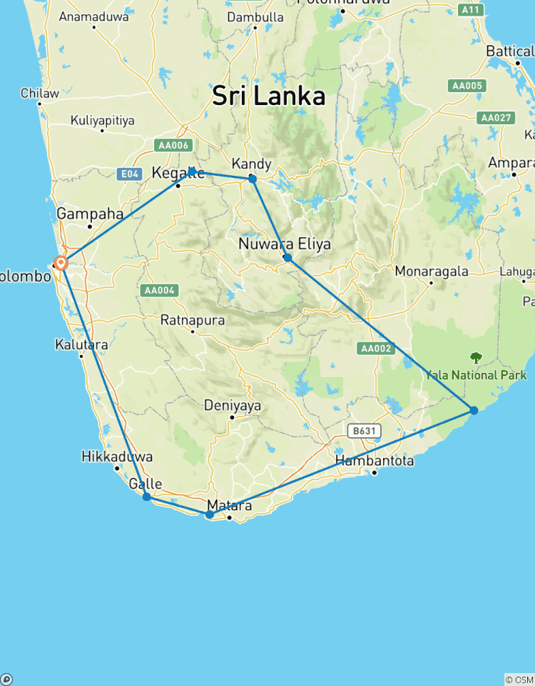 Sri Lanka 4 Nights 5 Days Itinerary Tour