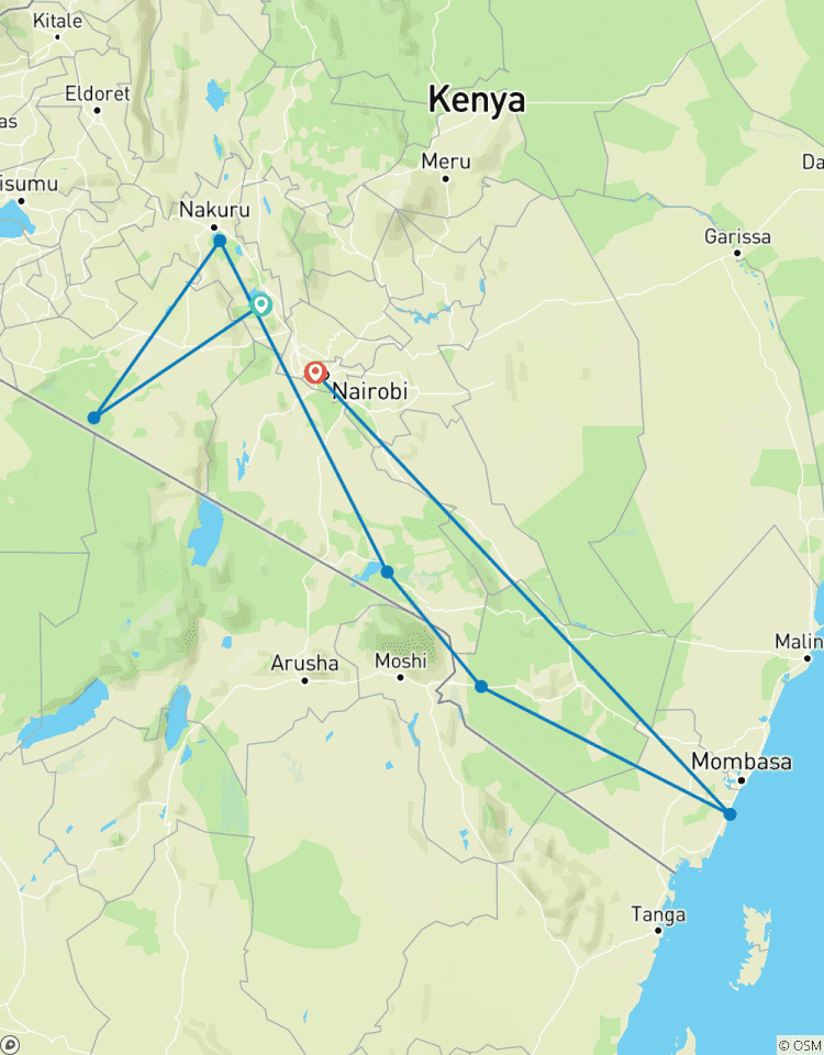 Circuito Safari de lujo de 10 días en Masai Mara, Kenia - Viaje asequible a la naturaleza y la playa