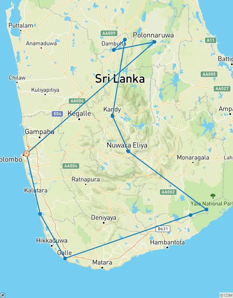 Sri Lanka Itinerary 12 Days Tour