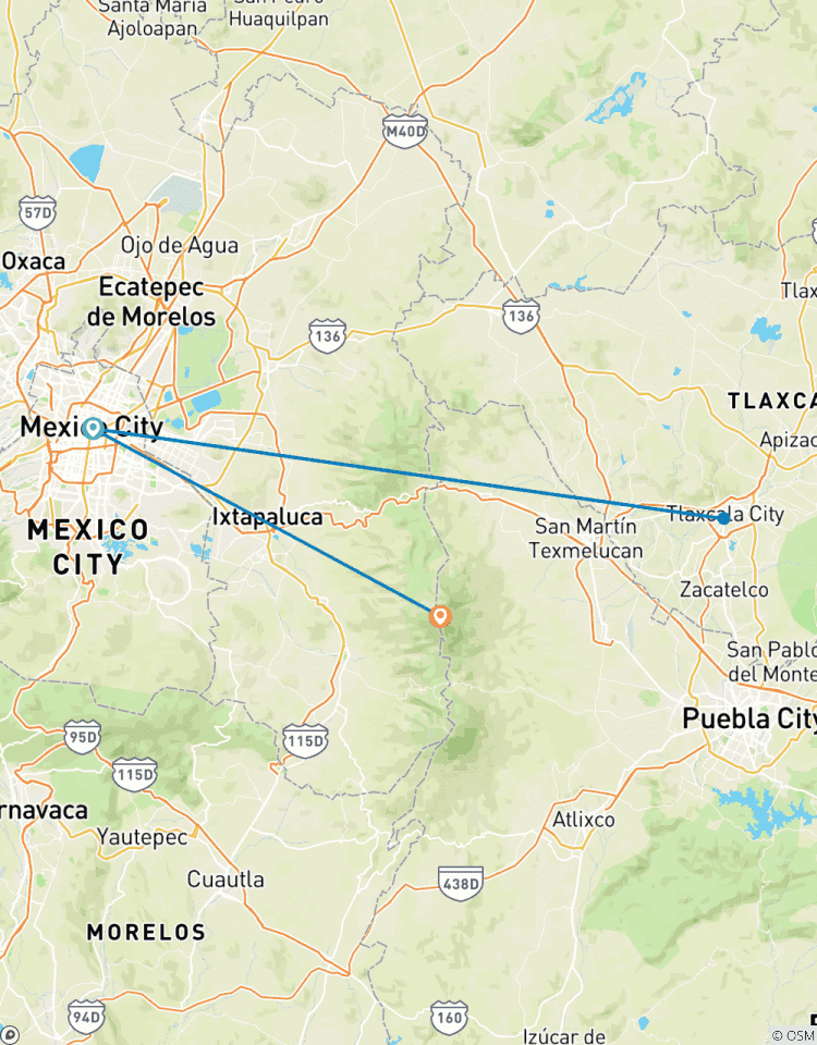 Randonnée dans la ville de Mexico : Randonnée sur les volcans glorieux circuit