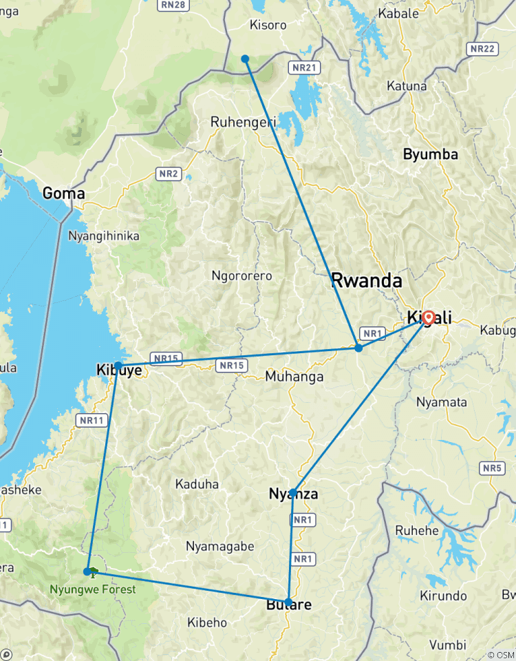 Circuito Experiencia de 9 días en Ruanda - Uganda de senderismo con gorilas