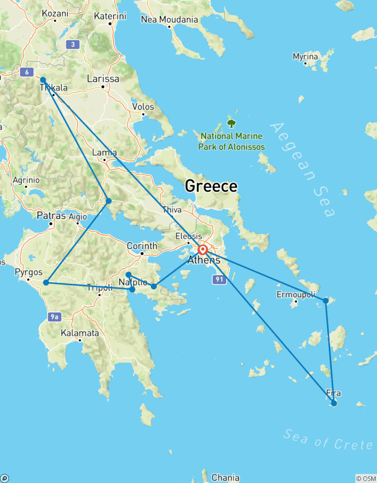 Ancient Sites, Santorini & Mykonos: 13-Day Greece Group Tour Tour